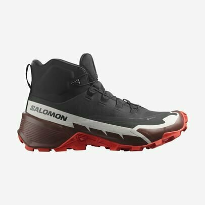 Кроссовки Salomon CROSS HIKE MID GTX, размер UK 8 / EU 42, черный, красный
