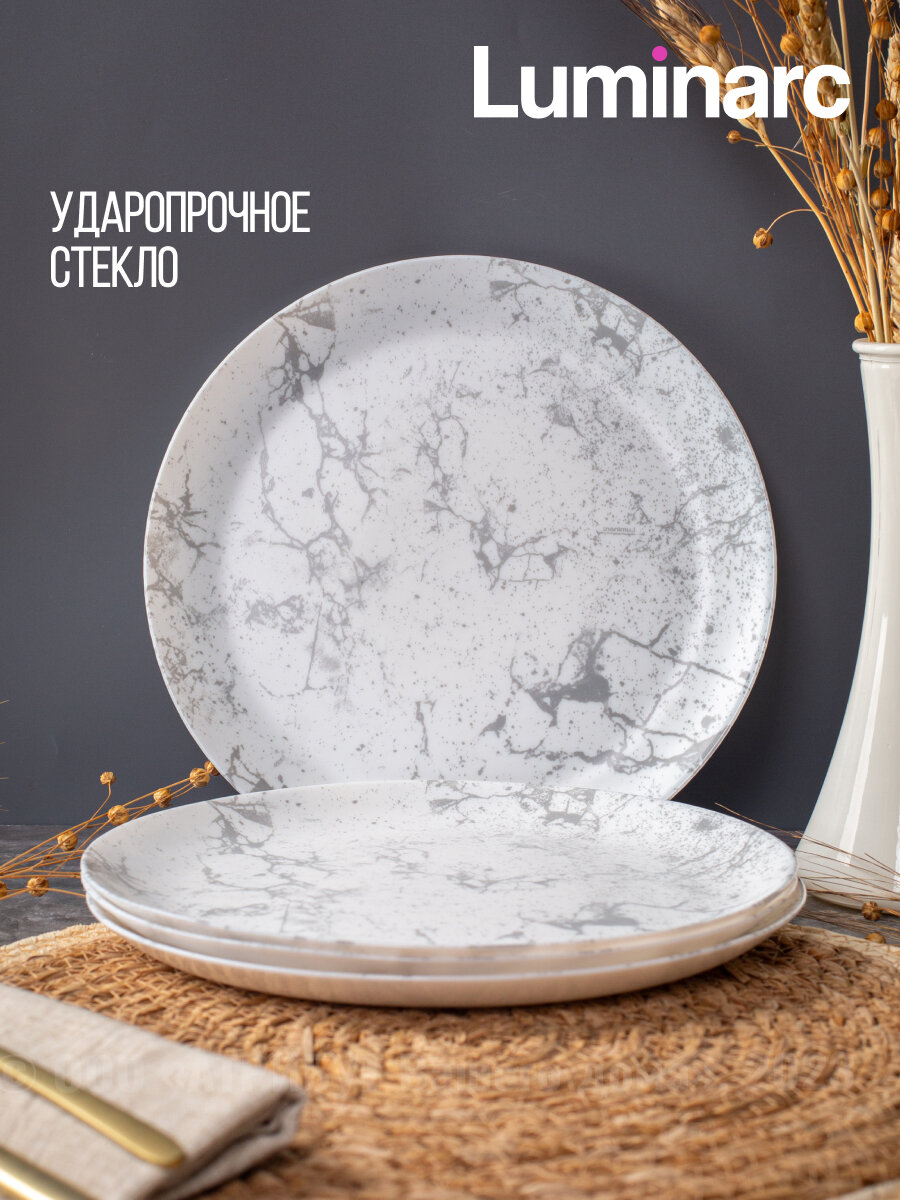 Набор обеденных тарелок Luminarc Diwali Tectum, 25 см, 4 предмета — фото 1