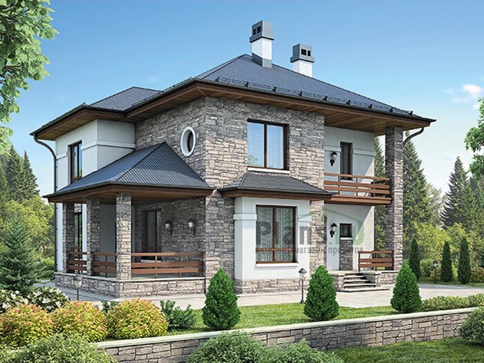 Проект дома Plans-90-29 (172 кв. м, каркас)