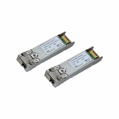 Комплект SFP WDM 10 Гбитс 3 км 1270 1330 нм LC SMF DDM 6209₽