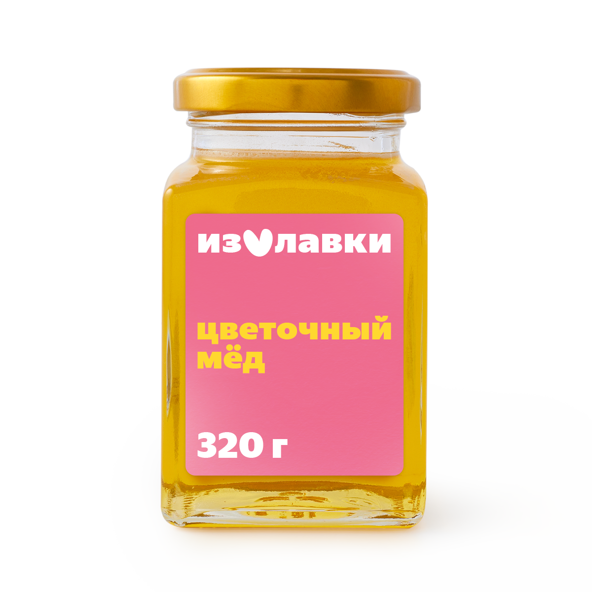 Мёд цветочный "Из Лавки", натуральный, 320 г, в стеклянной банке