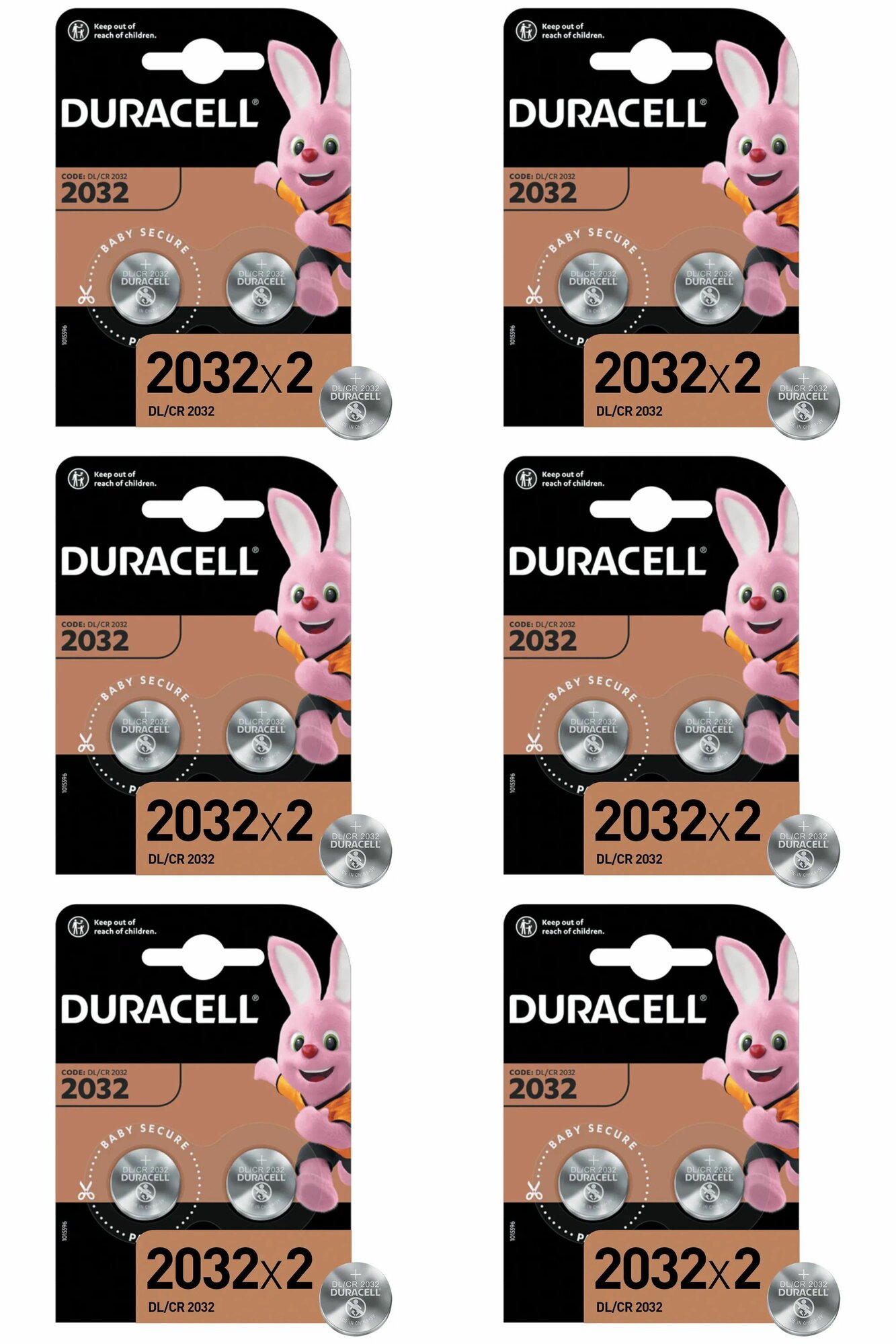 Батарейки DURACELL Lithium, CR2032, литиевые, 12 шт, Дюраселл