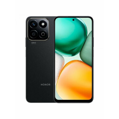 Смартфон Honor X7C IPS экран 128GB черный 14700₽