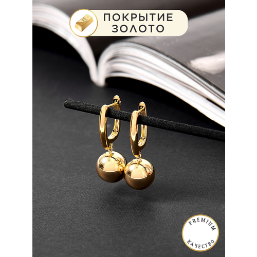 фото Серьги с подвесками noima, золотистый