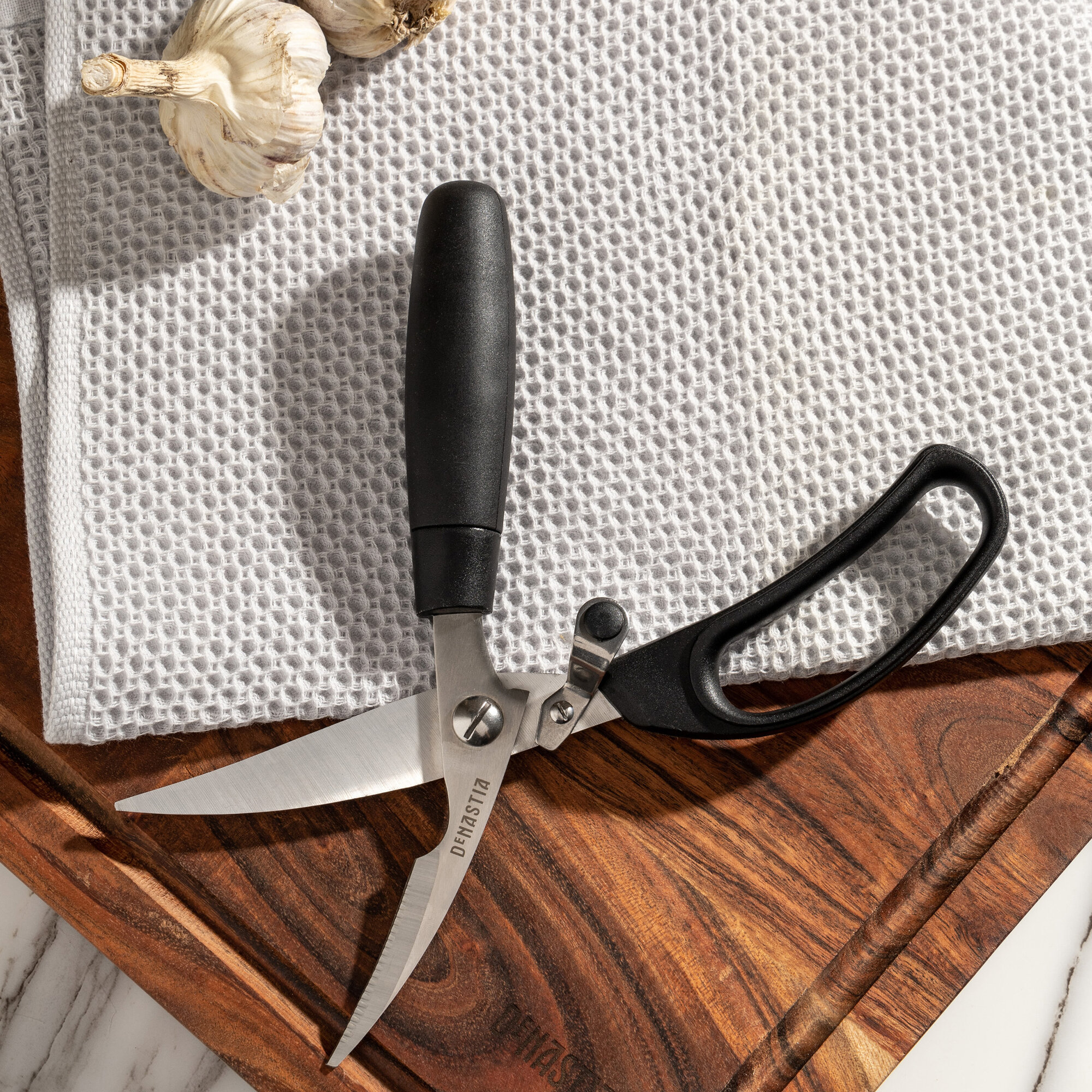 Изображение Кухонные ножницы DeNASTIA 24x7,5x3см, нержавеющая сталь/ПП/ТПР