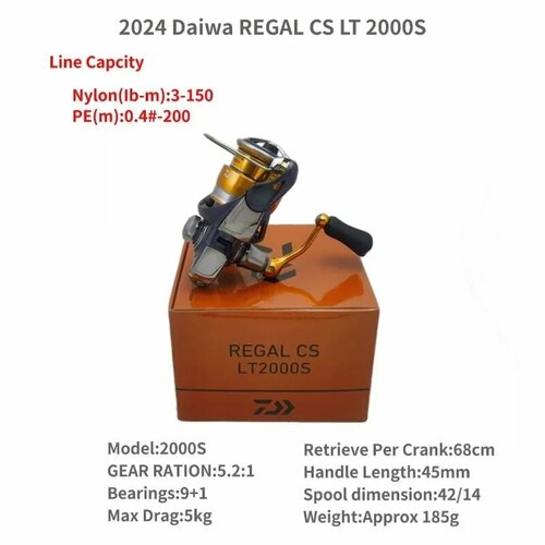 Daiwa REGAL CS LT безынерционная катушка для спиннинга, 2000S