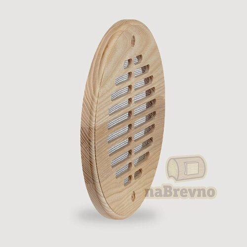 Изображение товара Круг. Вентиляционная решетка на плоскую стену для трубы 125 мм, ясень