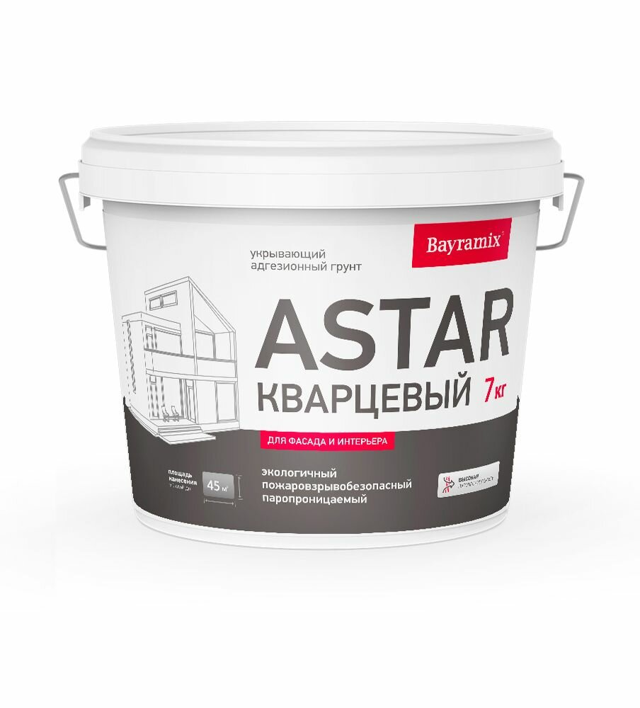 Грунт Bayramix Astar Кварцевый под декоративные штукатурки 7кг