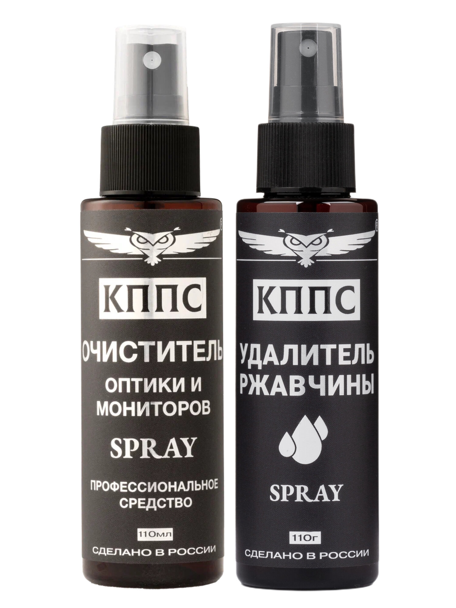 Очиститель оптики и мониторов КППС SPRAY (110мл) + Удалитель ржавчины КППС SPRAY (110мл)