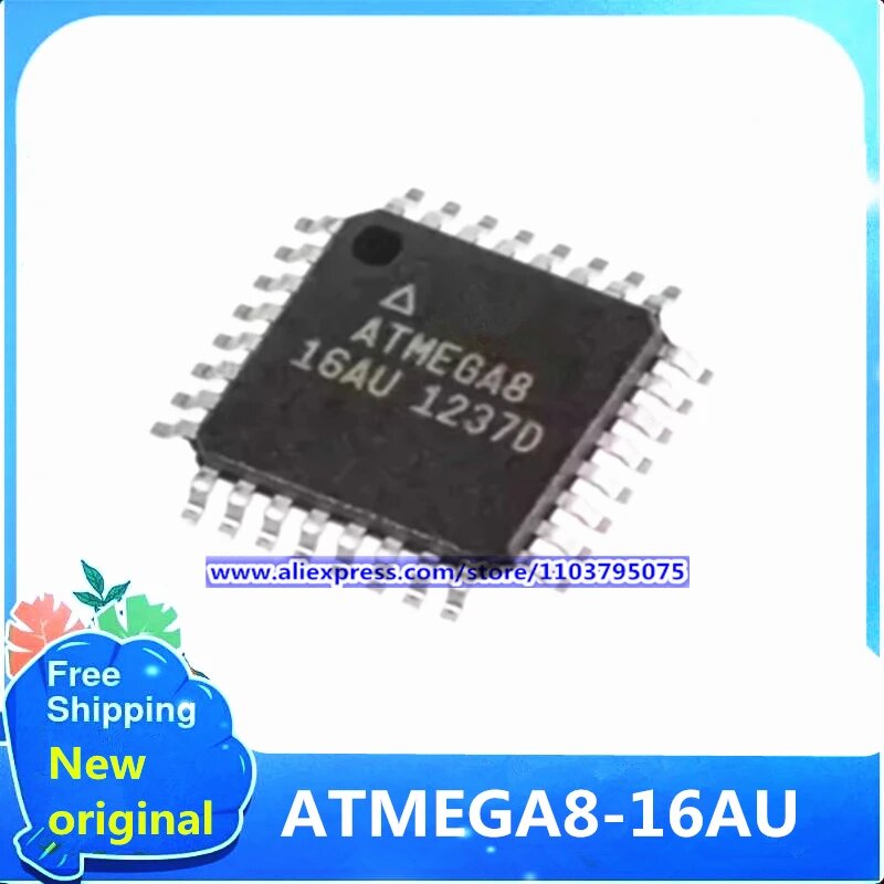 10 шт./лот, 100% новый оригинальный ATMEGA8-16AU ATMEGA8 16U-TW QFP32, точечные продажи