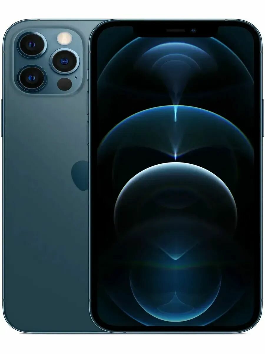 Смартфон Apple iPhone 12ProMax, 128ГБ, SIM 2, камера 12Мп, экран 6.7", синий