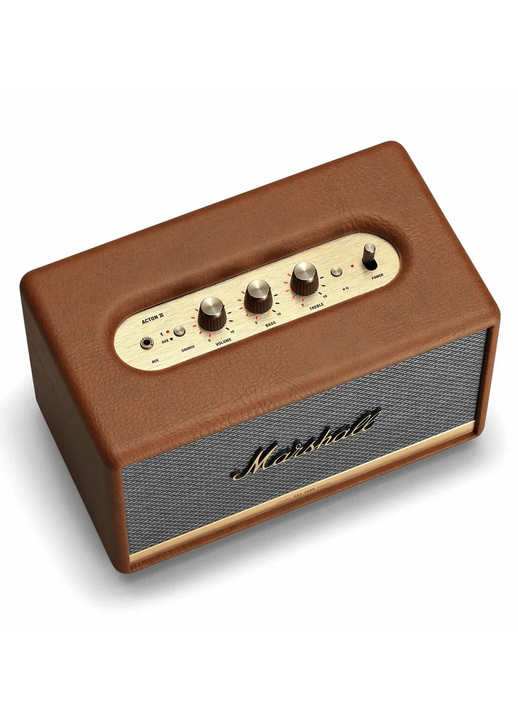 Колонка Marshall Acton II, 60 Вт, кнопочное и сенсорное управление, коричневый — фото 1