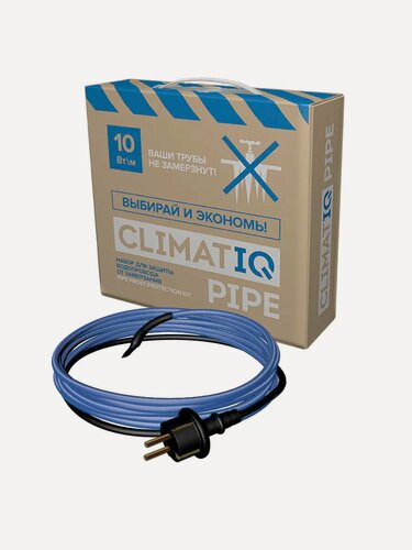 Изображение товара 12м (120 Вт) Набор для обогрева труб CLIMATIQ PIPE 10 Вт/м