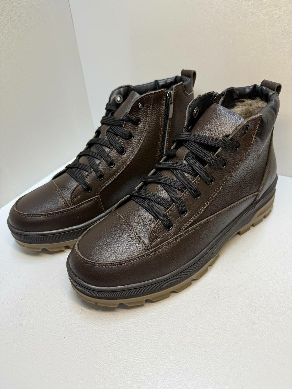 Ботинки, размер 42, коричневый