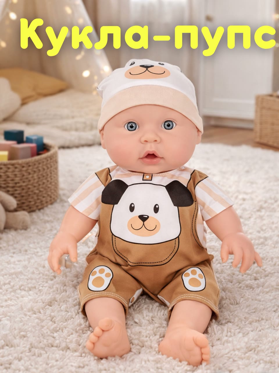 Детская игрушка пупс, кукла, игрушка для детей, кукла-пупс, Бэбибон — фото 1