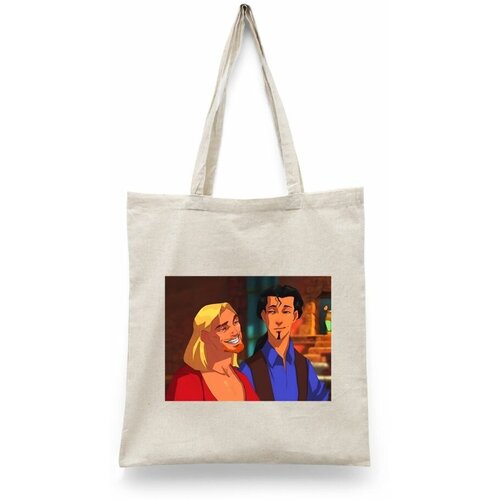 фото Сумка-шоппер унисекс каждому своё "дорога на эльдорадо/the road to el dorado" черная