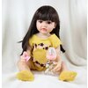 Виниловая кукла Реборн (Reborn Dolls) - Девочка в желтом свитере (56 см) - изображение
