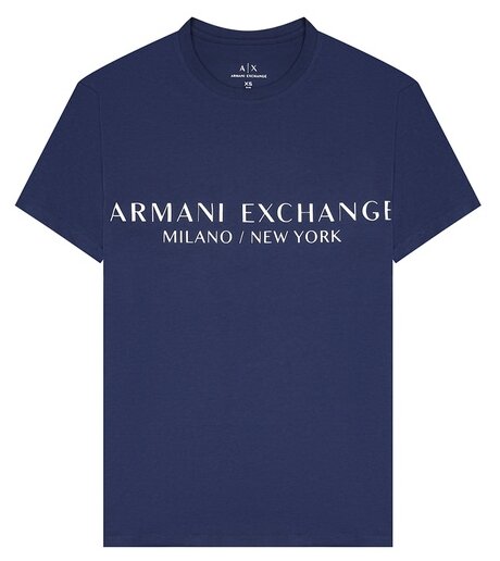 Футболка Armani Exchange, размер M, синий