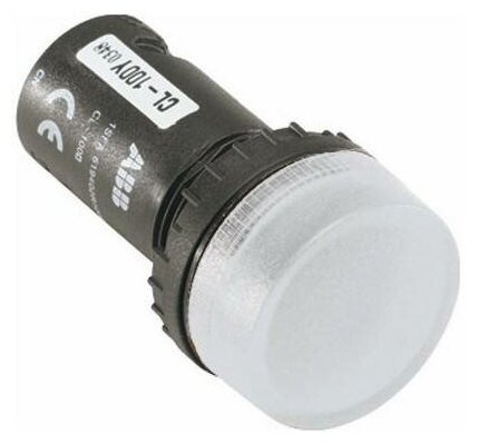 Лампа сигнальная СL-100W белая (лампочка отдельно) только для дверного монтажа 1SFA619402R1005 ABB