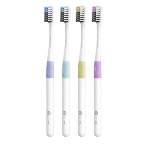 Набор зубных щеток DR.BEI Toothbrush 4-pack (4 colors) (MB0104010409)