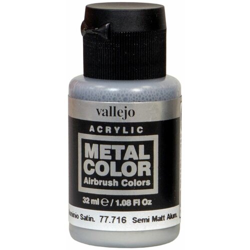 Краска Vallejo серии Metal Color - Semi Matt Aluminium 77716 (32 мл)