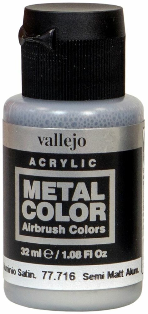 Краска Vallejo серии Metal Color - Semi Matt Aluminium 77716 (32 мл)
