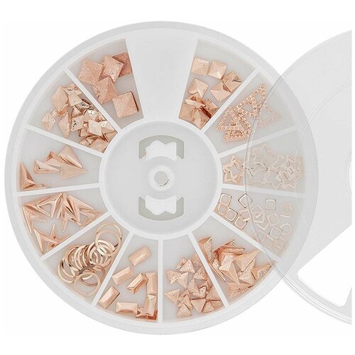 Nail Art Набор металлического декора для маникюра N13, розовое золото простой металлический ногтевой стол дизайн в скандинавском стиле вакуумный фотофон белая специальная мебель для маникюра hd50zj