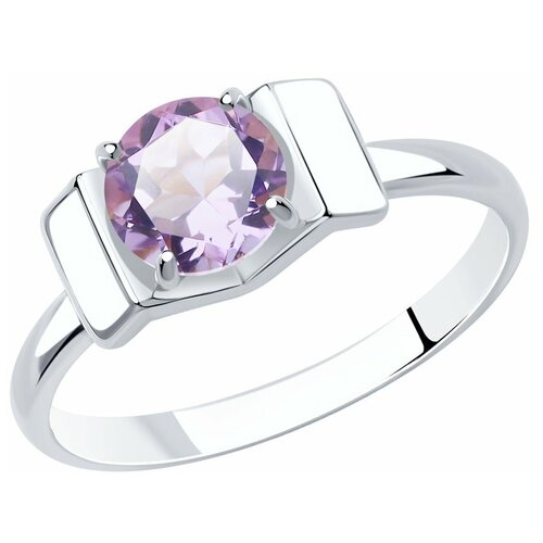 фото Diamant кольцо из серебра с аметистом 94-310-00774-2, размер 17