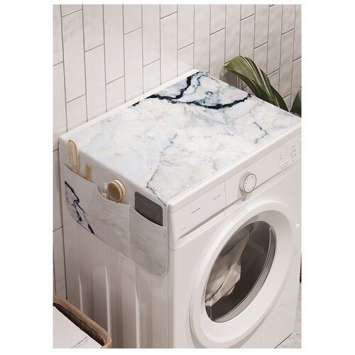 фото Органайзер для хранения "форменные трещины" на стиральную машину, 45x120 см ambesonne