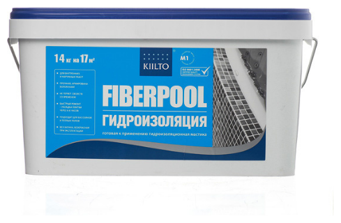 Kesto (Kiilto) Fiberpool 14 кг/10л гидроизоляция Фиберпул