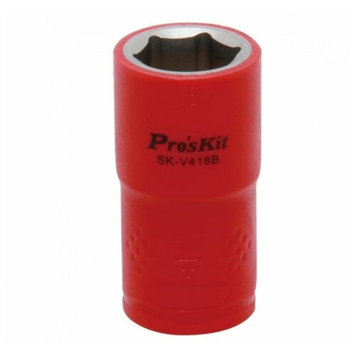 Изолированная 1/2 дюйма торцевая головка Proskit SK-V418B 18 мм (1000 В - VDE)