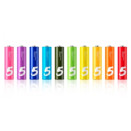 фото Набор алкалиновых батареек xiaomi zi5 rainbow aa alkaline batteries