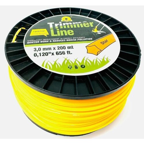 Леска для триммера звезда на катушке 20 мм x 360м Леска на катушке Бобина 1989₽