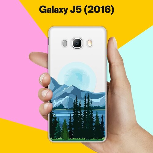 Силиконовый чехол на Samsung Galaxy J5 (2016) Луна / для Самсунг Галакси Джи 5 2016 силиконовый чехол на samsung galaxy j5 2016 розовые цветы для самсунг галакси джи 5 2016