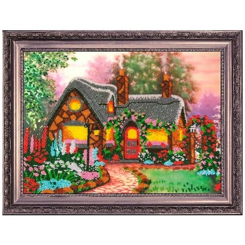 фото Набор для вышивания бисером butterfly "домик мечты"25*35см 312
