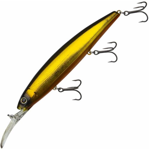 фото Воблер для рыбалки deps balisong minnow longbill 130 sf #22 gm kurokin