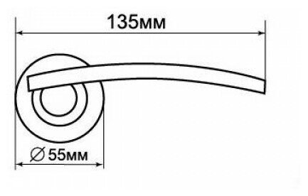 Ручка Palladium asolo sn/cp -10 - фото №3