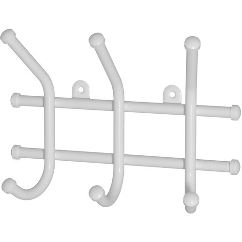 Вешалка настенная Hoff Норма 23х165х8 цвет белый 399₽