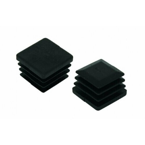 Заглушка 40х25 черная (упак 25 шт)