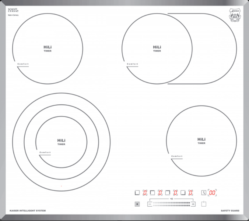 Электрическая варочная панель KAISER KCT 6715 F W, белый