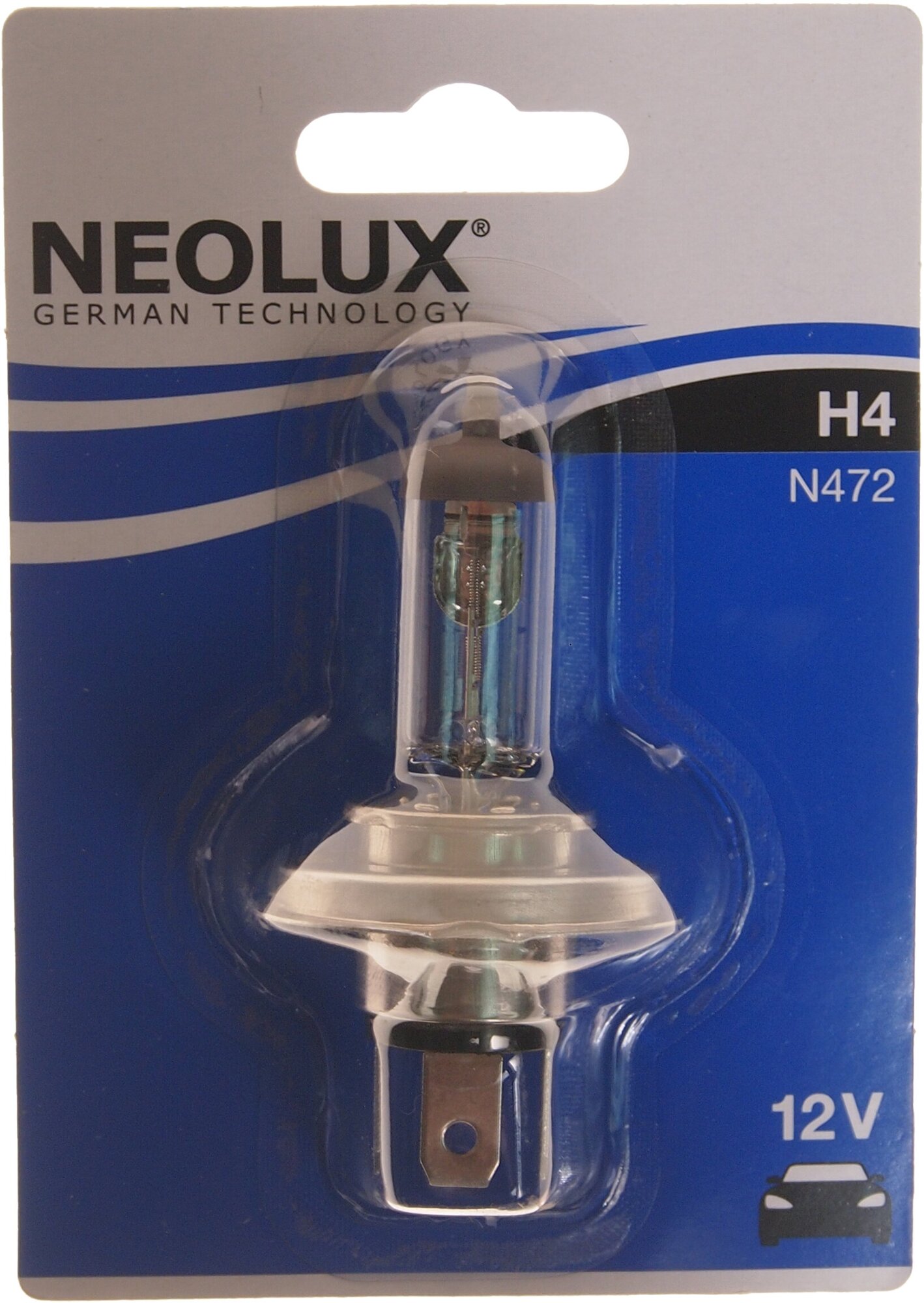 Лампа автомобильная галогенная Neolux N472 H4 12V 60/55W P43T P43t-38 ...