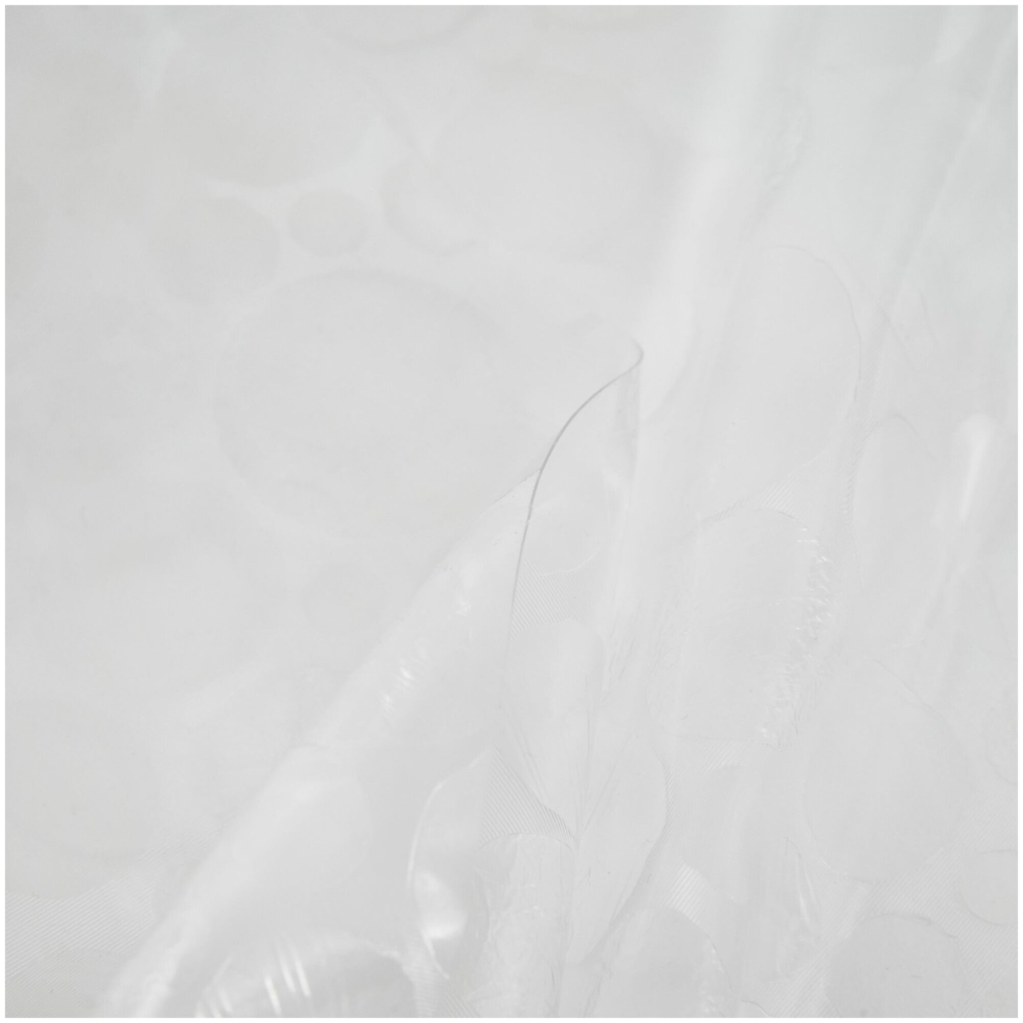 Штора для ванной Meiwa "Sparkle", цвет: прозрачный, 182 х 182 см - фото №3