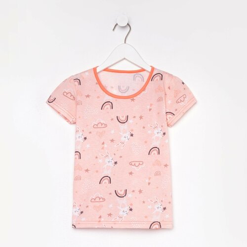 пижама юниор текстиль размер 92 98 розовый Футболка Юниор Текстиль, размер 92/98, розовый