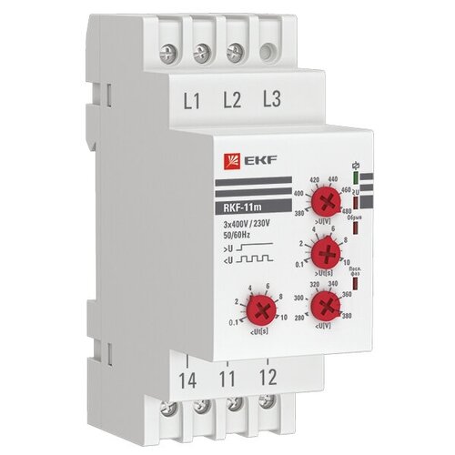 Реле контроля фаз EKF RKF-11m 1 шт.