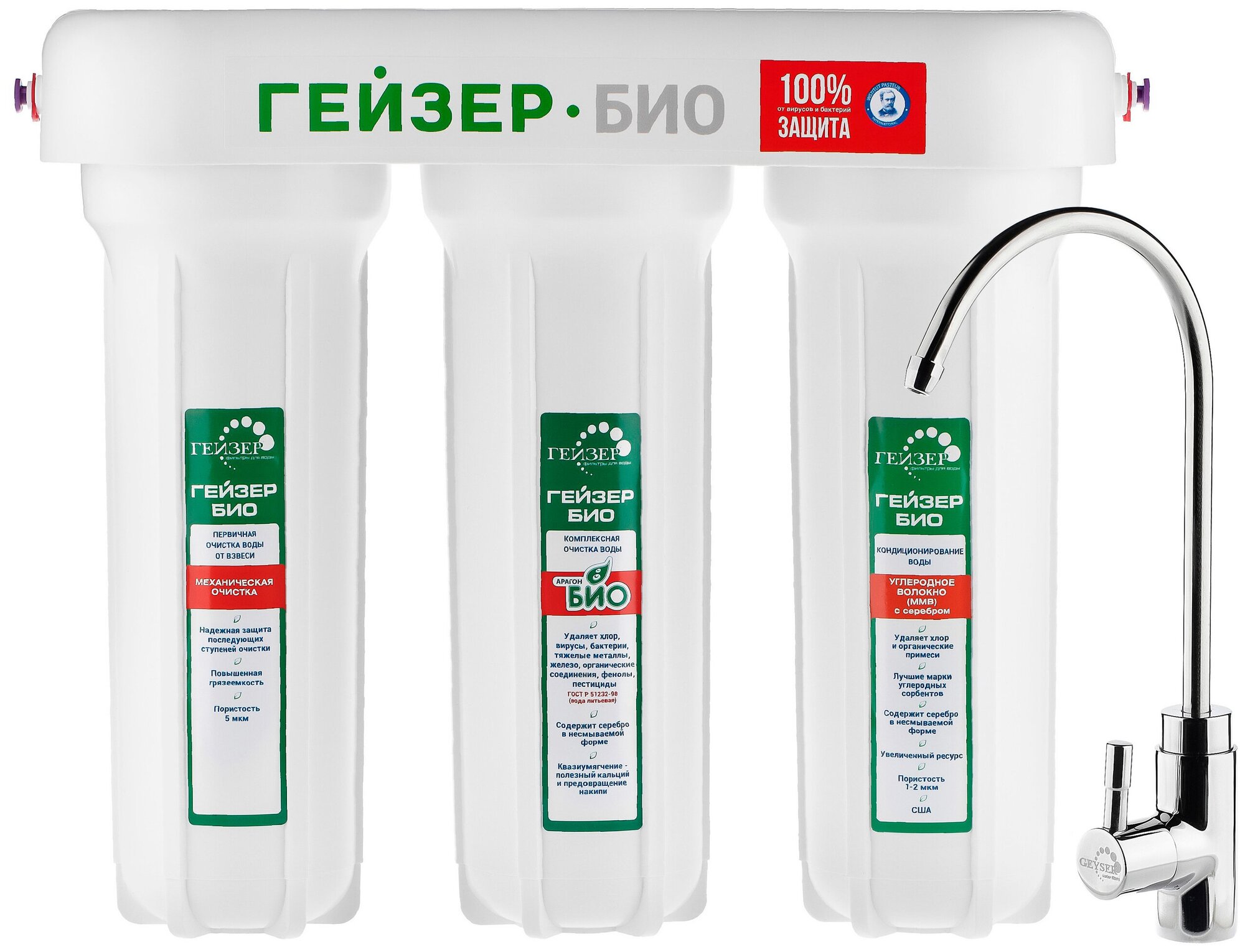 ФильтрподмойкойвстраиваемыйГейзерБио321
