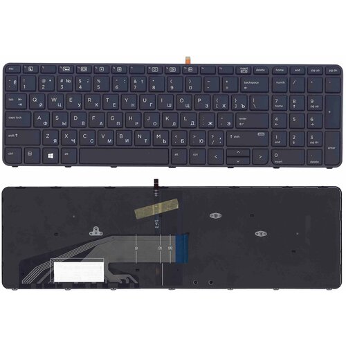 аккумулятор для hp probook 450 g3 450 g4 455 g3 455 g4 470 g3 ri04 805047 851 hstnn db7b Клавиатура для ноутбука HP ProBook 450 G3 455 G3 черная с подсветкой