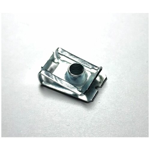 Зажим металлический под болт М6. Скоба под болт (винт). Крепеж для автомобилей. (Упаковка 10шт)