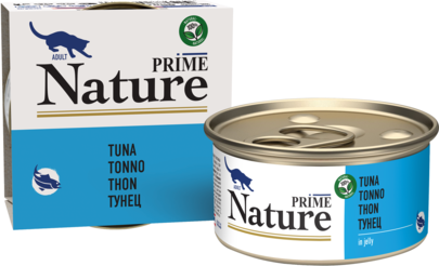 PRIME NATURE Консервы для кошек Тунец в желе ж/б 85г 137.6.1059