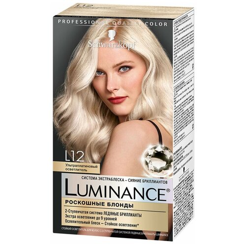 Luminance Краска для волос Color L12 Ультра платиновый осветлитель, 165 мл /