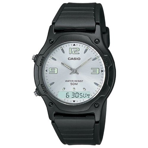 фото Наручные часы casio наручные часы casio aw-49he-7a, белый, черный
